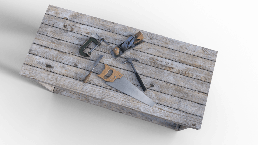 Diversas ferramentas da construção civil