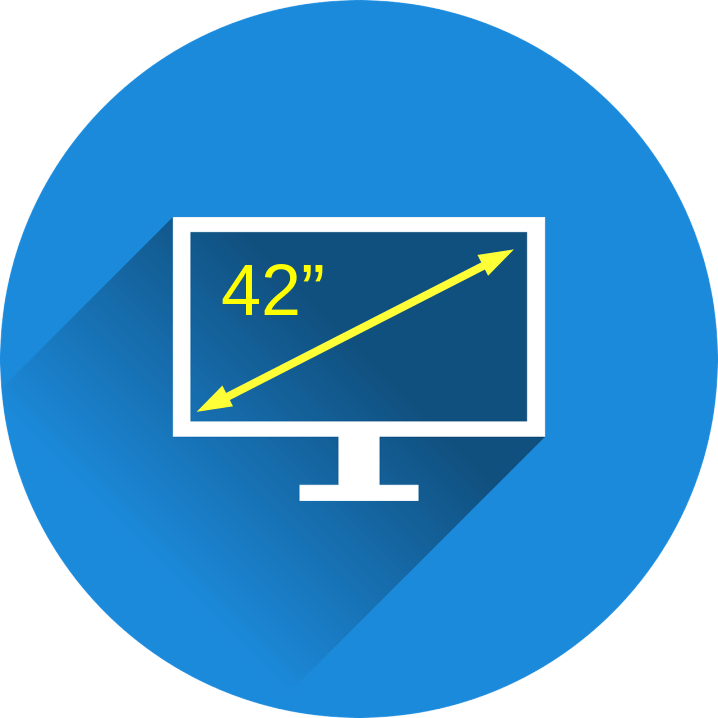 polegada de televisor