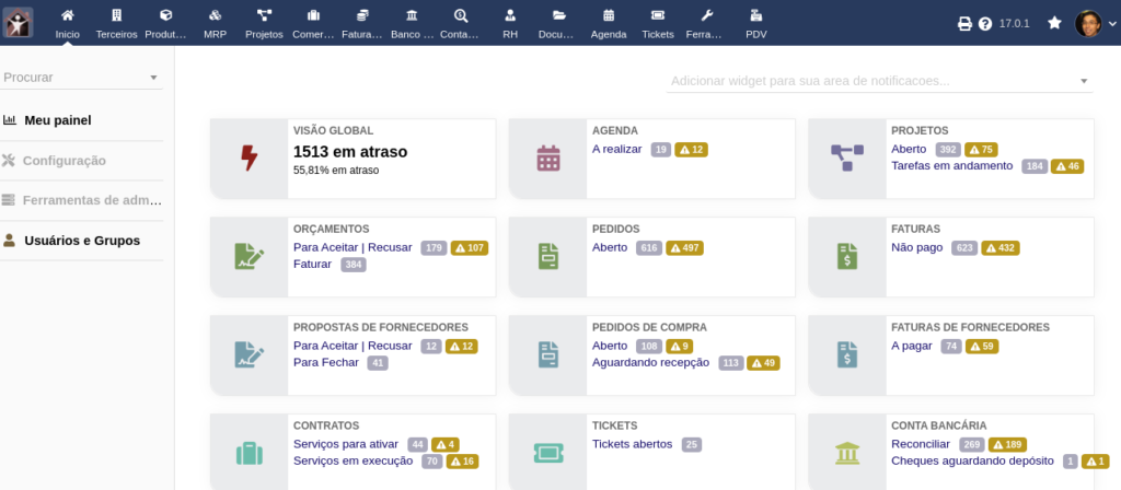 Dolibarr demonstração