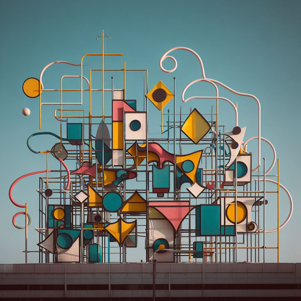 2 andaime ao estilo Joan Miro Feito por inteligência artificial