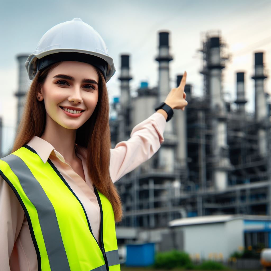 Pessoas trabalhando na indústria e sobre andaime10