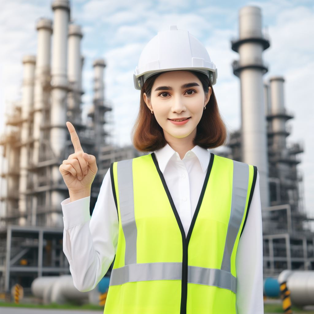 Pessoas trabalhando na indústria e sobre andaime12