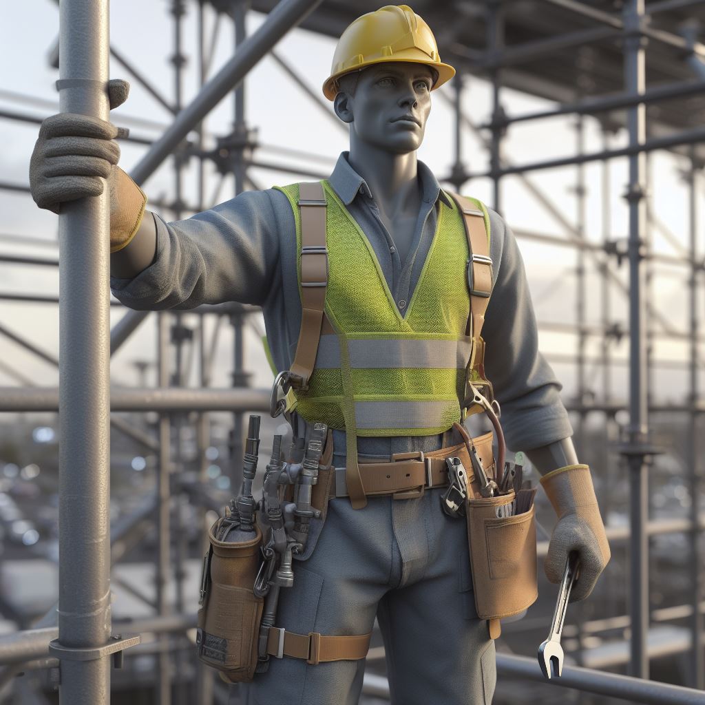 Pessoas trabalhando na indústria e sobre andaime6