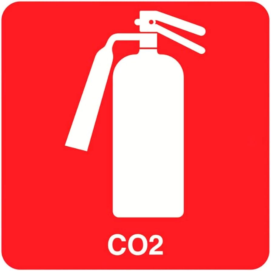 Placa Extintor CO²