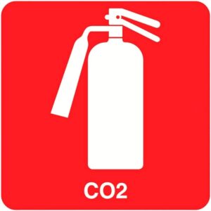 Placa Extintor CO²